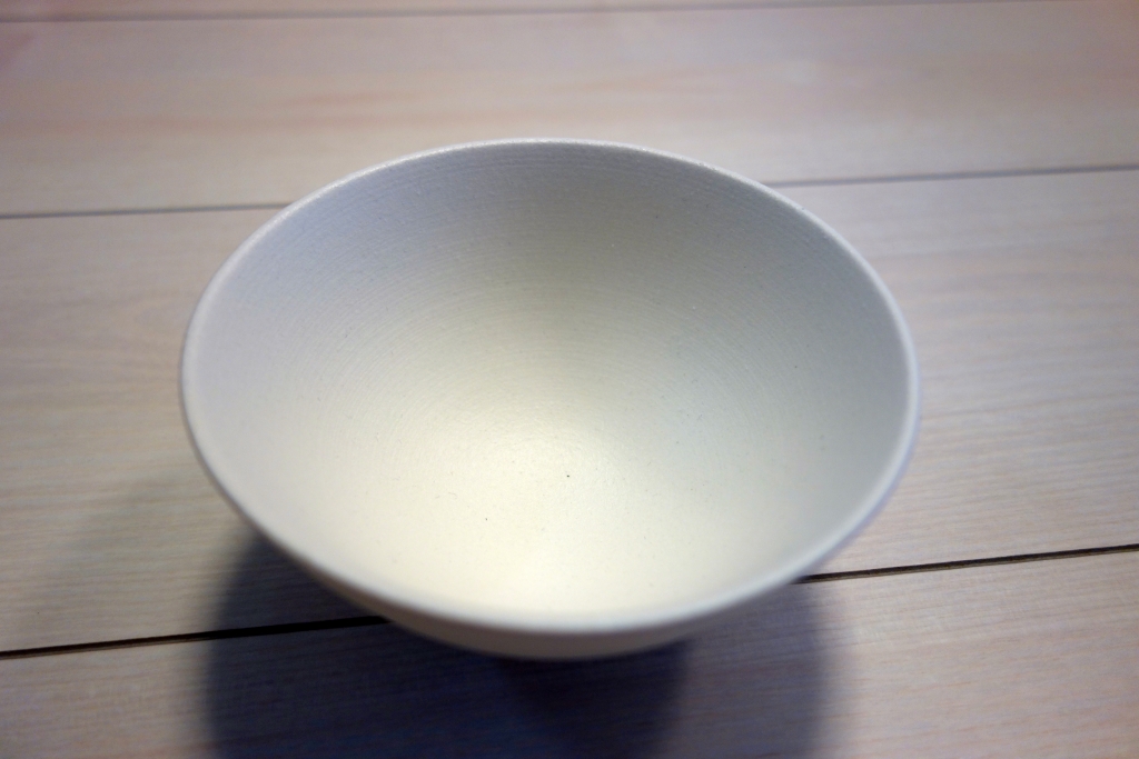 無印良品のおちゃわん：信楽焼・飯碗（約直径12.5×高さ6cm）